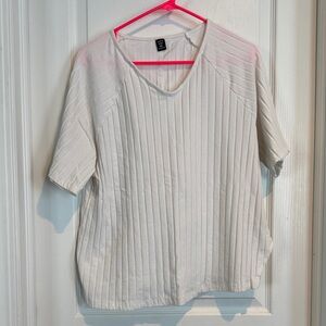 Shein wide ribbed tee